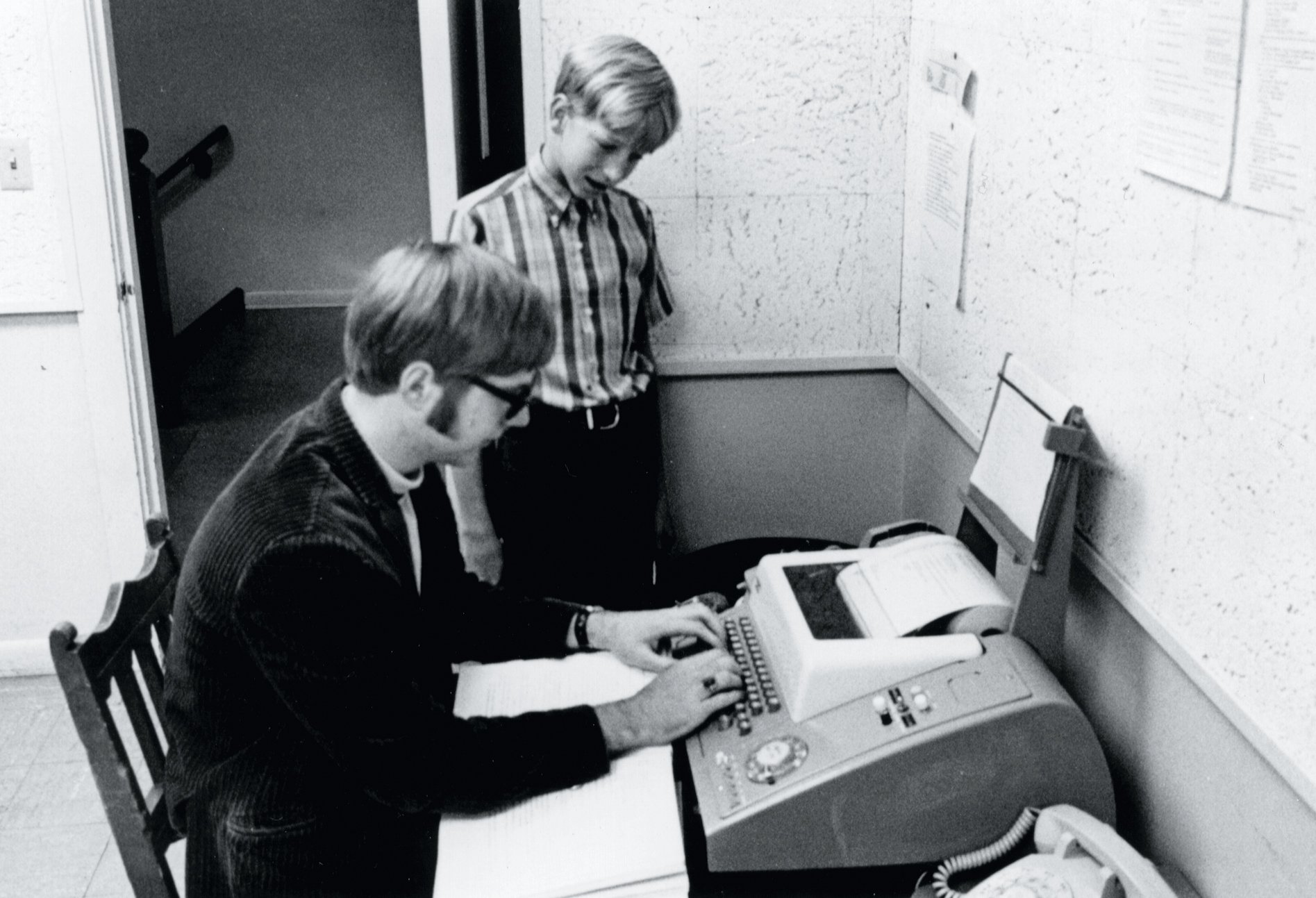 Пол Ален (слева) и Билл Гейтс в начале 70-х